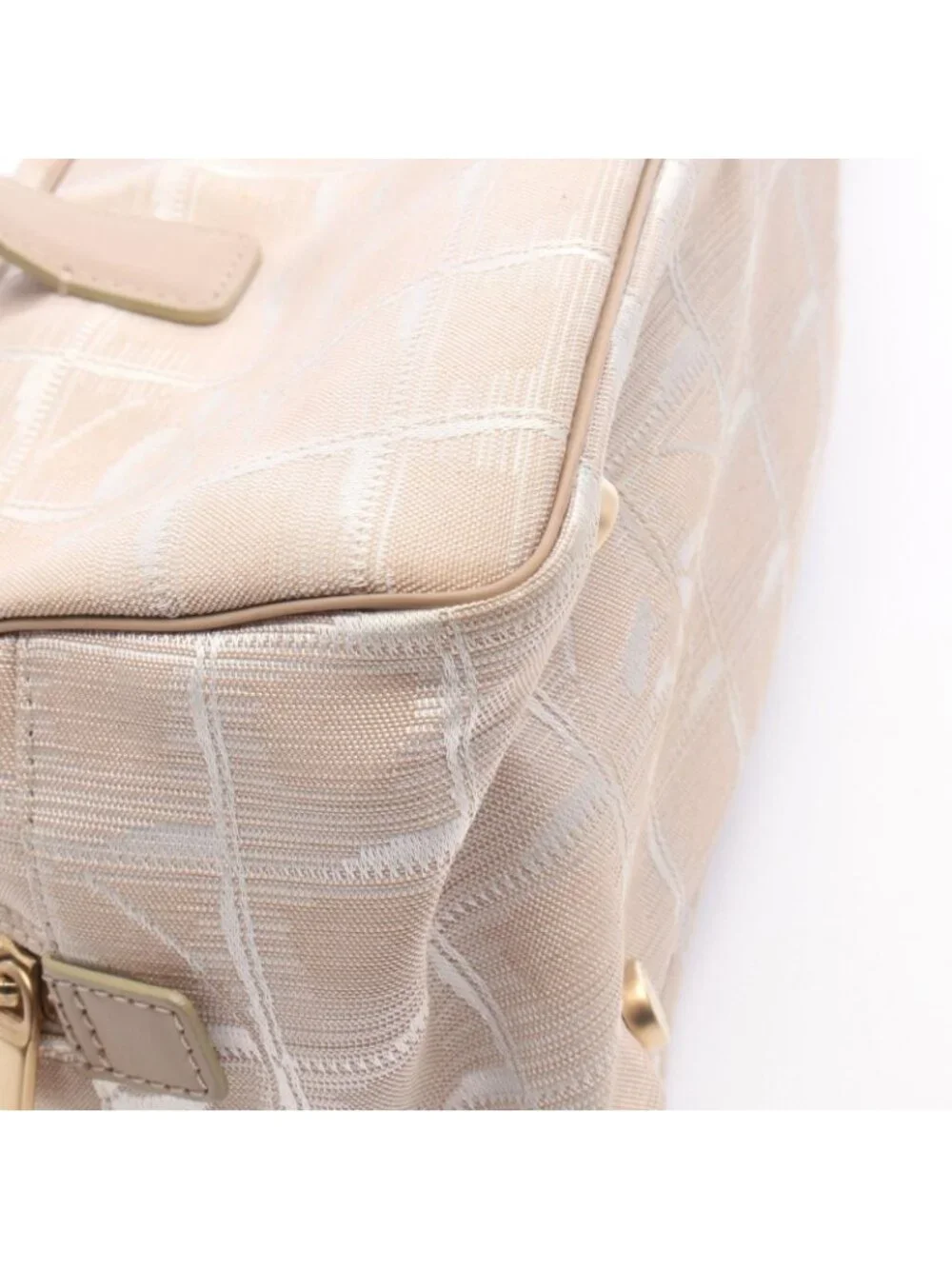 Chanel Handbag New Travel Line Beige Leather